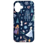 Disney Frozen 2 Stampa Anna Elsa Olaf, Kristoff, Sven Bruni Custodia per iPhone 16