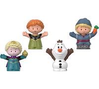 Disney Frozen - 4 Personaggi Elsa, Anna, Olaf, And Kristoff, Giocattolo per Bambini 18+ Mesi, GMJ13