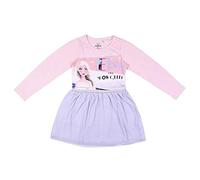 Disney Frozen Abito da Ragazza, Gonna tutù Scintillante, Set da Ragazza, Design dell'Abito Elsa, Regalo per Ragazze, Taglia 5 Anni