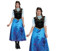 Disney Frozen Anna da Viaggio Costume Deluxe Ufficiale Donna Vestito