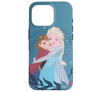 Disney Frozen Anna ed Elsa Sister Hug Slate Blue Custodia per iPhone 16 Pro