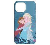 Disney Frozen Anna ed Elsa Sister Hug Slate Blue Custodia per iPhone 16 Pro Max