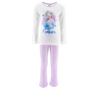 Disney Frozen Bambina Pigiama Lungo (Bianco,8 Anni)