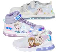 Disney Frozen - Bambina - Scarpe Stivaletti Sneakers con Luci LED - Prodotto Originale [Sneakers Alte LED 6654 Viola - 33]
