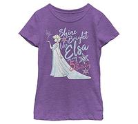 Disney Frozen Birthday Queen Five Girl's Heather Crew Tee