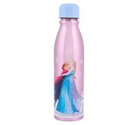 Disney Frozen - Borraccia in alluminio, 600 ml, a prova di perdite, ecologica, riutilizzabile, con design vivace con Anna, Elsa, Olaf, perfetta per l'idratazione in movimento per i fan di Disney