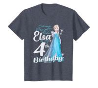 Disney Frozen Bright Like Elsa 4th Birthday Maglietta, Bambini, Pervinca, 8 anni