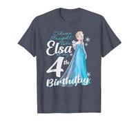 Disney Frozen Bright Like Elsa 4th Birthday Maglietta, Uomo, Pervinca, 5XL