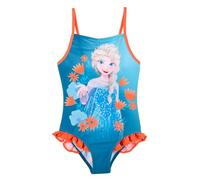Disney Frozen Costume da Bagno per Bambina, Costume Intero Design Elsa, Costume da Bagno per Ragazze, Taglia 5 Anni, Blu