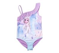Disney Frozen Costume Intero con Volant per Bambina - Elsa, Viola (134-140)