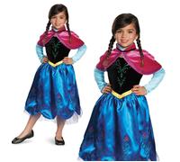Disney Frozen Deluxe Anna da Viaggio Costume Ragazze Costume Giornata Del Libro