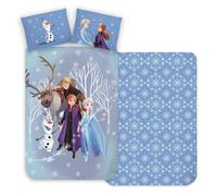 Disney Frozen Die Eiskönigin Set Biancheria Letto 135 x 200 cm Cotone