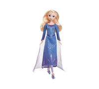 Disney frozen - elsa, bambola alla moda con abito da pattinaggio sul ghiaccio, accessori, scarpe e pattini rimovibili inclusi
