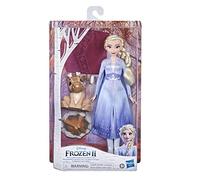 Hasbro - Disney Frozen II - Elza e cucciolo di Renna al falÃ², bambola con perso