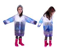 Disney Frozen Elsa Giacca Para pioggia Impermeabile 4-9anni Mantella Poncho Tras