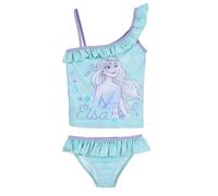 Disney Frozen Elsa Glitter Costume Bagno Tankini 2x pezzi Mare Piscina 4-8anni