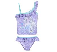 Disney Frozen Elsa Glitter Costume Bagno Tankini 2x pezzi Mare Piscina 4-8anni