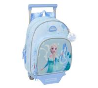 FROZEN - Zaino per bambini con carrello Safta 705, ideale per bambini di diverse età, comodo e versatile, qualità e resistenza, 28 x 10 x 34 cm