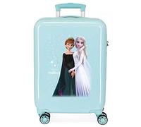 Disney Frozen Frosted Light Valigia da cabina blu 38 x 55 x 20 cm Rigida ABS chiusura a combinazione laterale 34 L 2 kg 4 ruote doppie set a mano