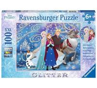 Disney Frozen: Glitzernder Schnee. Glitter Puzzle 100 Teile XLL - NUOVO
