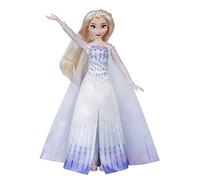 Disney Frozen Hasbro 2 - Bambola Principessa Disney Elsa cantante (francese) in vestito di regina - 26 cm