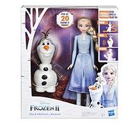 Disney Frozen Hasbro Elsa, Telecomanda Olaf per Farlo Parlare e Ballare, Parla in Italiano, Ispirato al Film 2, Multicolore, E5508103