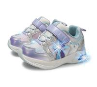 Disney Frozen Light Up Athletic Sneaker, bianco, 11 Toddler