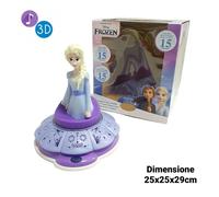Lampada da Comodino Led 3D Disney Frozen Elsa Multicolor