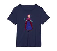 Disney Frozen - Maglietta Anna Maglietta, Donna plus-size, Navy, 4X