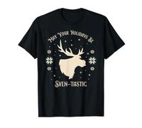 Disney Frozen May Your Holidays be Sven-Tastic Christmas Maglietta