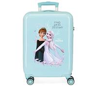 Disney Frozen Memories Valigia da cabina blu 38 x 55 x 20 cm rigida ABS chiusura a combinazione laterale 34 l 2 kg 4 ruote doppie