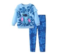Disney Frozen Minnie Mouse Stitch Principessa Outfit per bambine, autunnale, 2 pezzi, a maniche lunghe, felpa e leggings, 6-7 anni