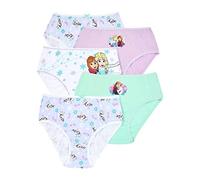 Disney Frozen Mutandine da Bambina, Slip Multipack per Bambine, dai 3 ai 9 Anni, multicolore, 6-7 Years