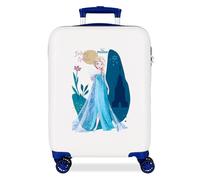 Disney Frozen Nature Is Magical La valigia rigida a 4 ruote per bambini con lucchetto a combinazione è realizzata in ABS, un materiale rigido e leggero. Di Joumma Bags.