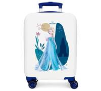 Disney Frozen Nature Is Magical La valigia rigida a 4 ruote per bambini con lucchetto a combinazione è realizzata in ABS, un materiale rigido e leggero. Di Joumma Bags.