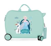 Disney Frozen Nature Is Magical La valigia rigida a 4 ruote per bambini con lucchetto a combinazione è realizzata in ABS, un materiale rigido e leggero. Di Joumma Bags.