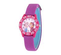 Disney Frozen - Orologio analogico al quarzo con cinturino in nylon per bambini, viola, Viola, striscia