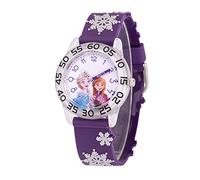 Disney Frozen - Orologio analogico al quarzo con cinturino in plastica, per bambini, viola, Viola, striscia