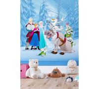 Disney Frozen Parati Cameretta Bambini Murale Tessuto Non Anna Elsa Olaf Swen
