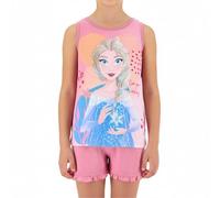 Disney Frozen Pigiama per Ragazze, Set 2 Pezzi Pigiama in Morbido Cotone Design Regina Elsa, T-Shirt e Pantaloncini, Taglia 3 Anni | Rosa