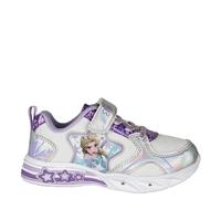 Disney Frozen Scarpe Bambina a Strappo Argento Sportive Sneakers Palestra Nuova