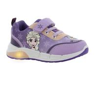 Disney Frozen - Scarpe da ginnastica per bambini da 2 a 8 anni, Anna ed Elsa, scarpe da ginnastica per bambini con motivo regina di ghiaccio, ideali per la scuola e il tempo libero, viola scuro, 31 EU