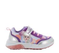 Disney Frozen - Scarpe da ginnastica per bambini da 2 a 8 anni, Anna ed Elsa, scarpe da ginnastica per bambini con motivo regina di ghiaccio, ideali per la scuola e il tempo libero, argento, 29 EU