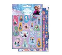 Disney Frozen - Set di 600 adesivi, fogli multipli con personaggi della principessa Anna ed Elsa, motivi decorativi