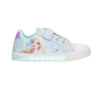 Disney Frozen Sneakers Bambina Elsa e Olaf con Luci LED, Scarpe Leggere con Lacci e Strappo, Tomaia in Tessuto con Rinforzi PU, Taglie 25-32 [Sneakers LED 7250 Azzurro - 31]