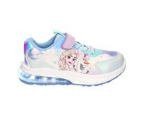 Disney Frozen Sneakers Bambina Elsa e Olaf con Luci LED, Scarpe Leggere con Lacci e Strappo, Tomaia in Tessuto con Rinforzi PU, Taglie 25-32 [Sneakers LED 7228 Multicolor - 31]
