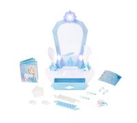 Disney Frozen Toeletta Icy da Tavolo, ufficiale Jakks Pacific, include guida per treccia Elsa e accessori per capelli, luci e suoni interattivi, per bambine dai 3 anni in su3+