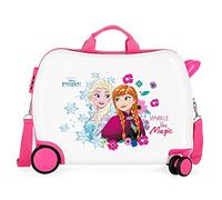 Disney Frozen Valigia per Bambini Rigida in ABS con Chiusura a Combinazione Laterale, 4 Ruote - Bagaglio a Mano | Joumma Bag
