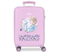 Disney Frozen Valigia per Bambini Rigida in ABS con Chiusura a Combinazione Laterale, 4 Ruote - Bagaglio a Mano | Joumma Bag