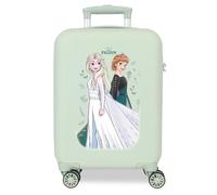 Disney Frozen Valigia per Bambini Rigida in ABS con Chiusura a Combinazione Laterale, 4 Ruote - Bagaglio a Mano | Joumma Bag